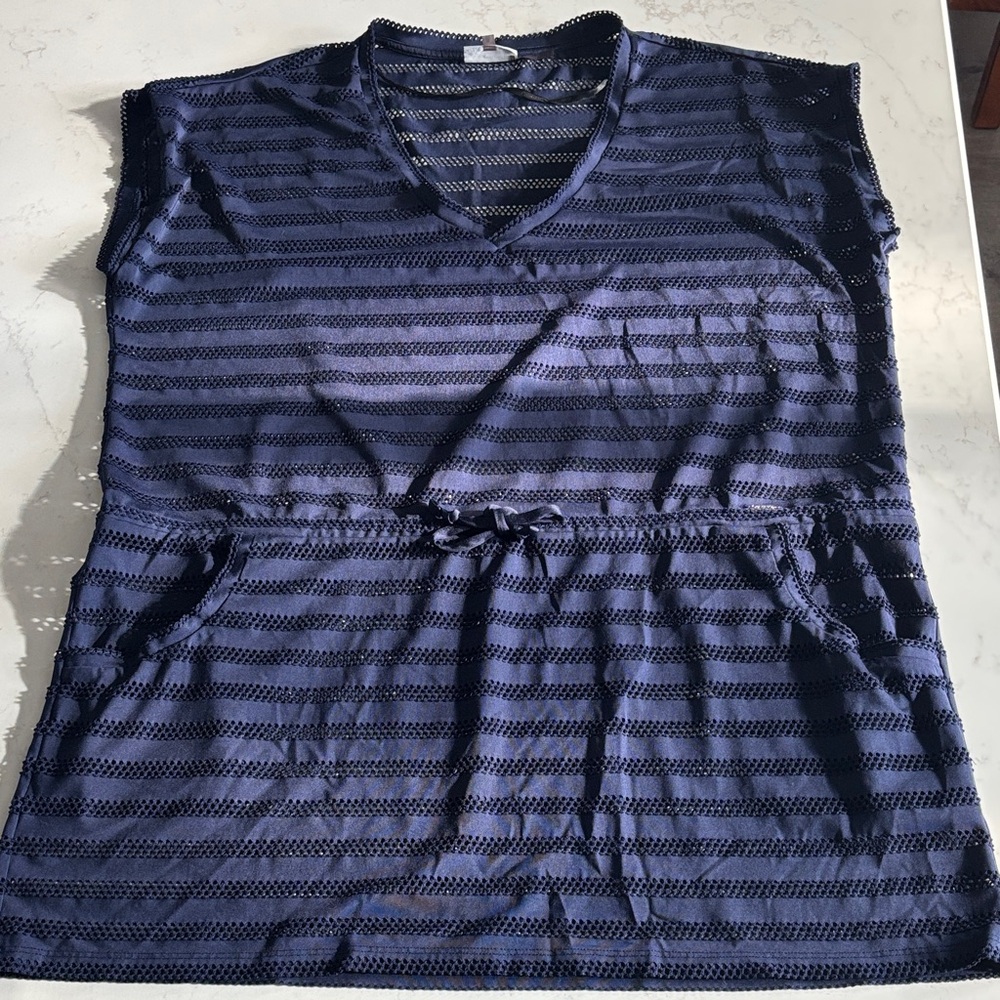 Calvin Klein Navy Swimwear Coverup Dress - XL